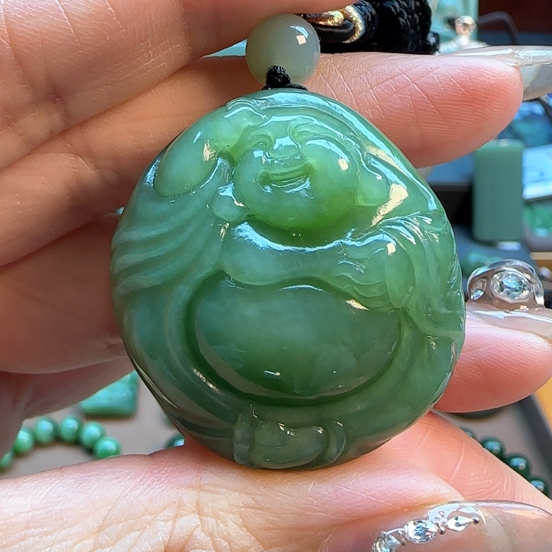 和田玉（碧玉）吊坠(不含链)未镶嵌