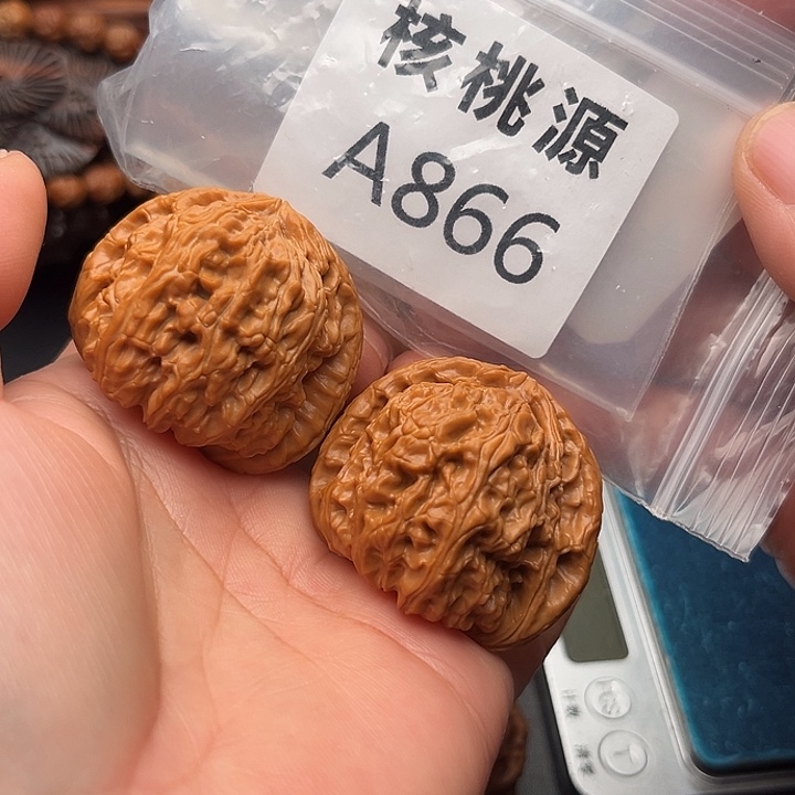 吊坠文玩核桃白狮子41