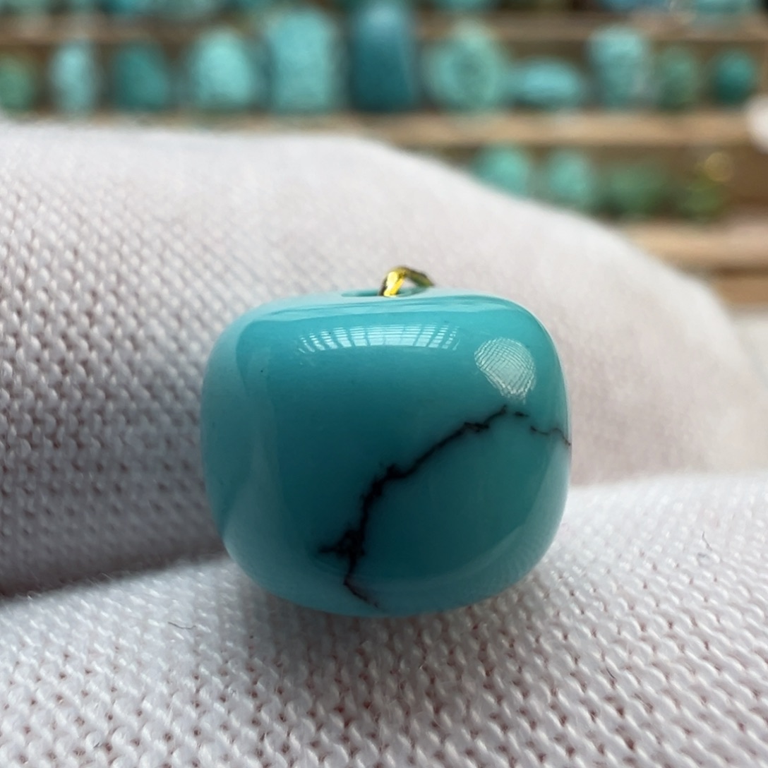 绿松石未镶嵌配饰9.3*7.4