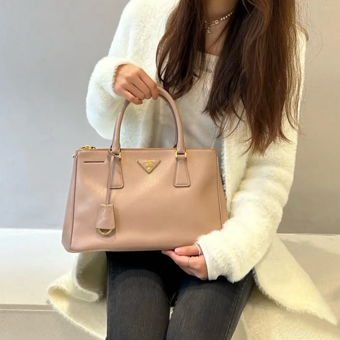 95新 Prada/普拉达 普拉达裸粉色杀手包托特包/95新/17406164经典