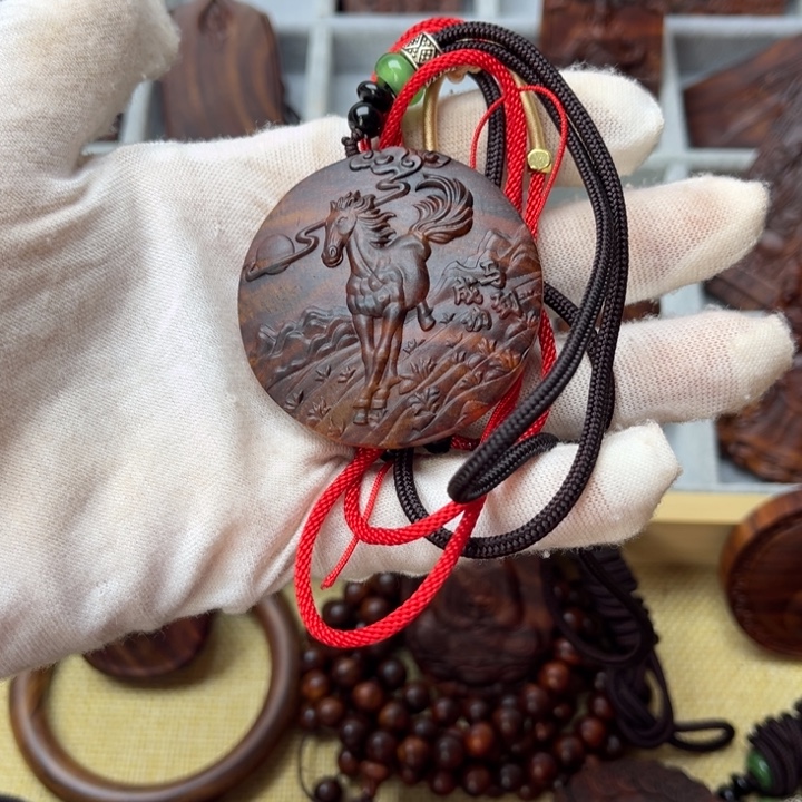 方***号手串/手链黄花梨/降香黄檀马