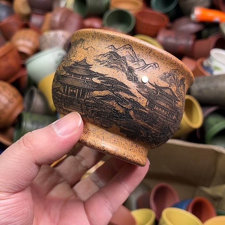 紫砂茶杯全手工紫砂主人杯