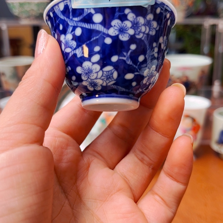 景德镇手绘柴烧杯子