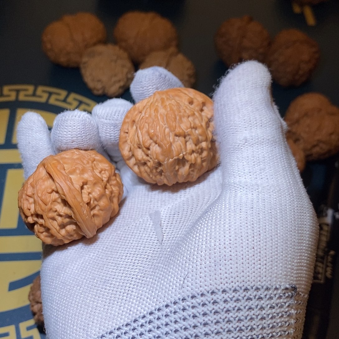 文玩核桃把件41磨盘