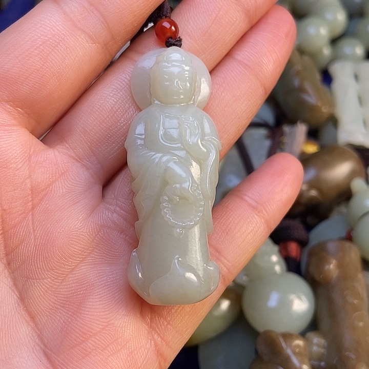 吊坠(不含链)未镶嵌和田玉谦*