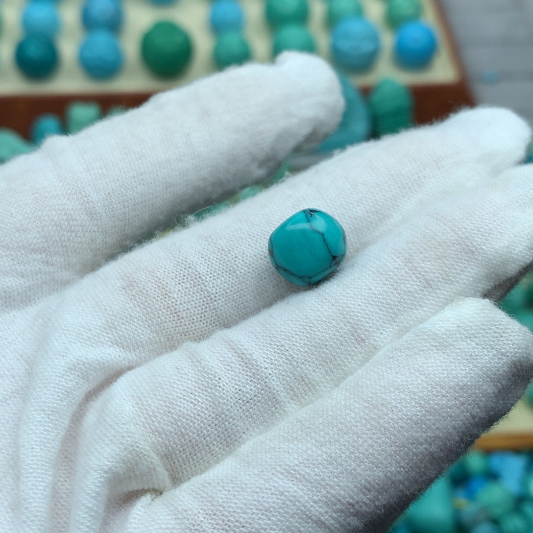 高瓷网花老型珠尺寸10