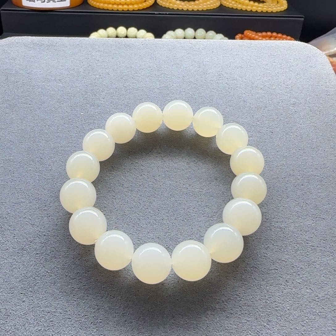 石英质玉（缅黄）手串未镶嵌