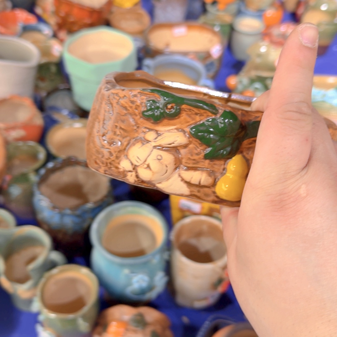 紫砂花盆粗陶盆醋