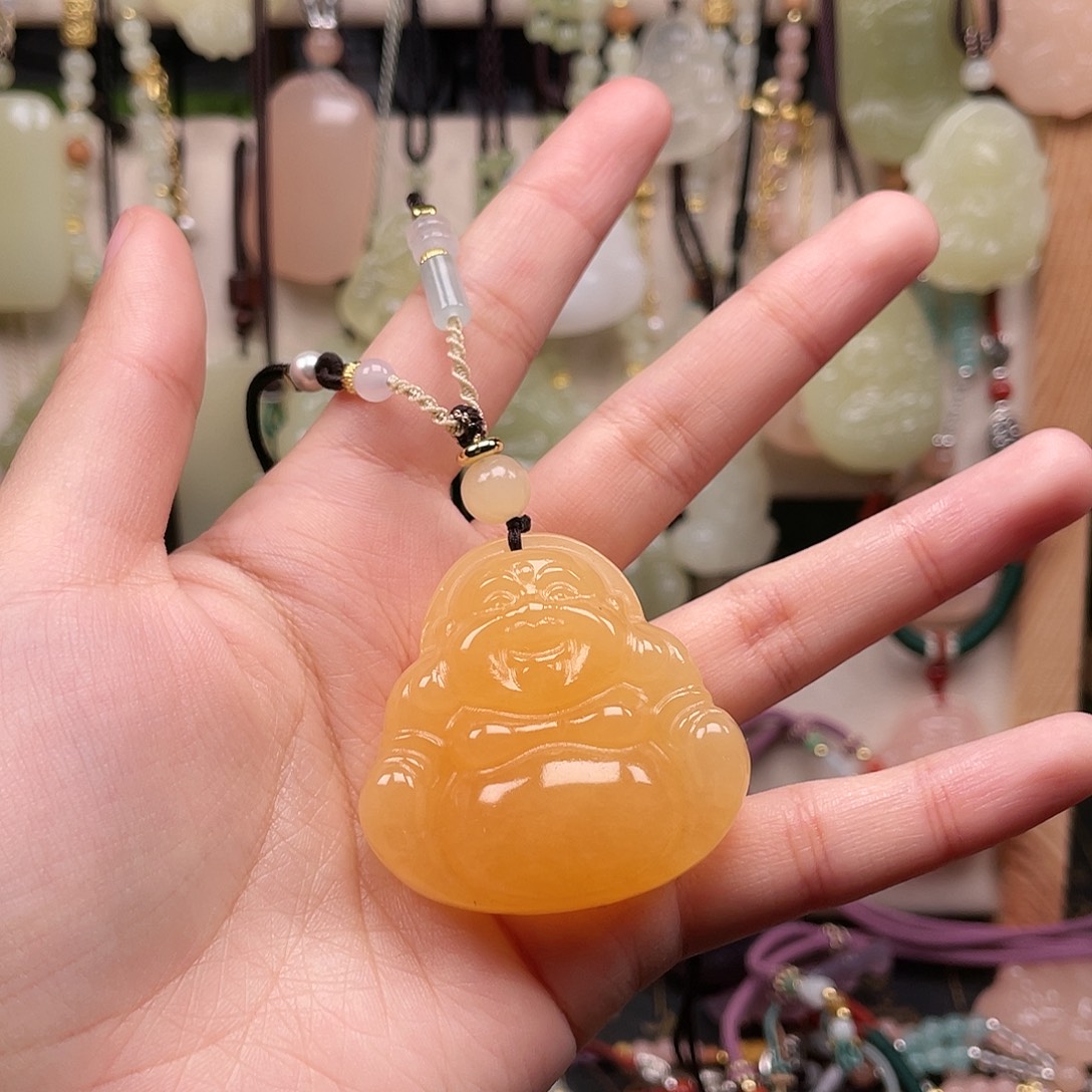 石英质玉合金颈饰43黄佛