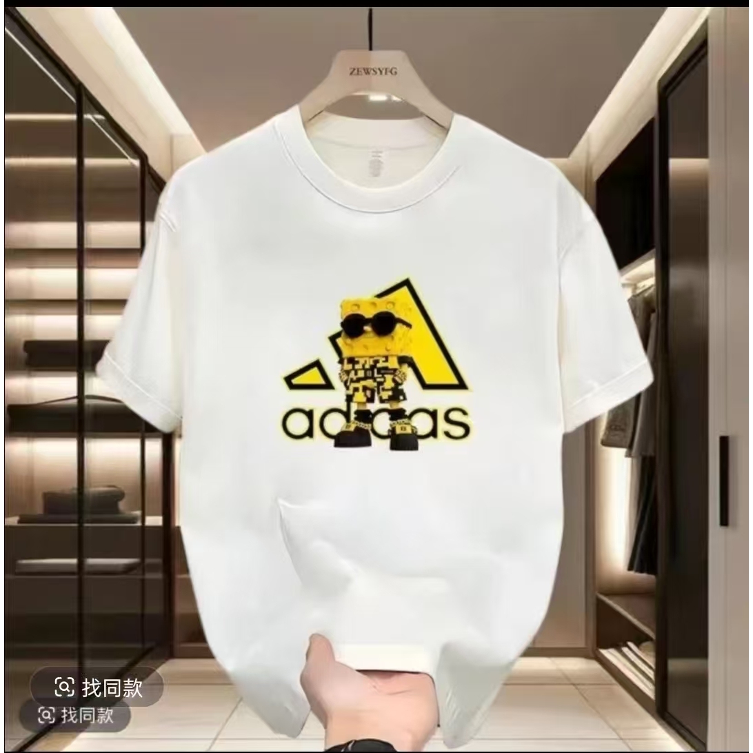 【一折粉丝福利】潮牌男女同款圆领百搭T恤