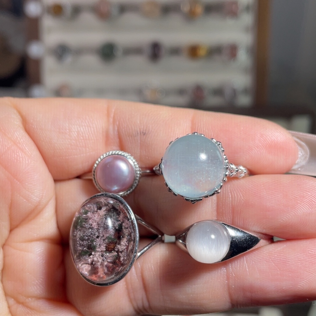 J***y水晶手链银S925镶嵌