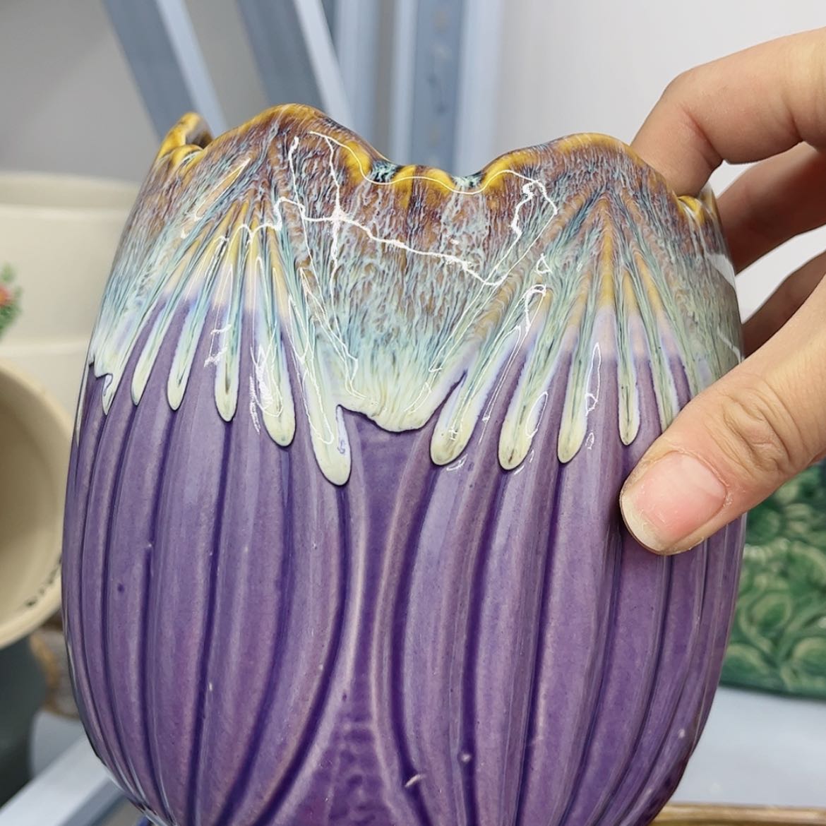 【闪购商品】陶瓷多肉绿植陶瓷花盆