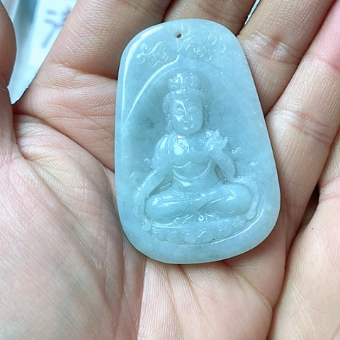 翡翠颈饰未镶嵌天然缅甸翡翠a货