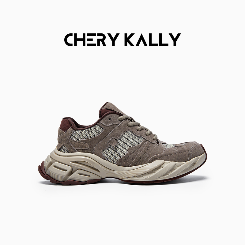 CHERY KALLY厚底透气老爹鞋时尚休闲鞋女鞋增高运动鞋963LD5641
