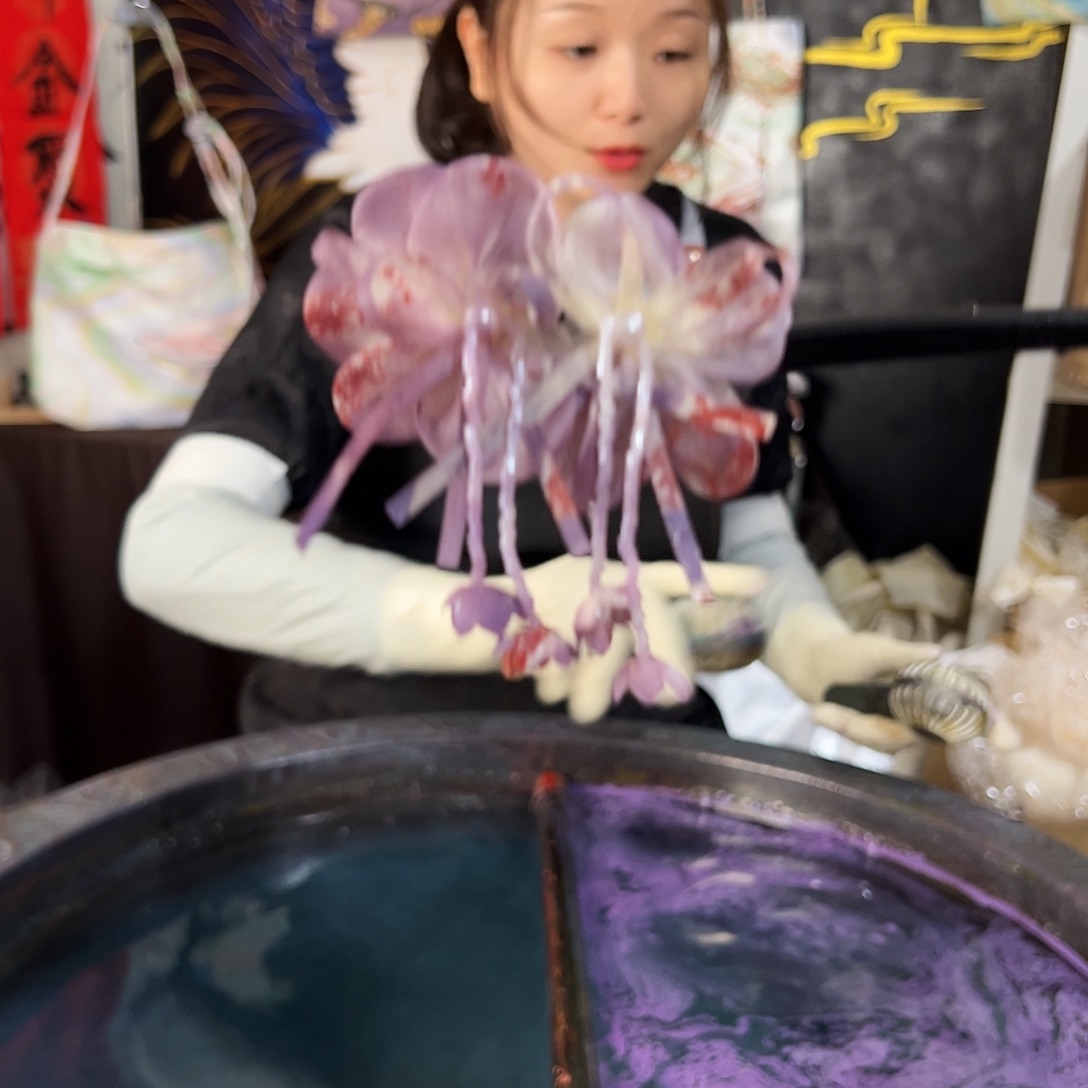 202风铃花姹紫嫣红发簪