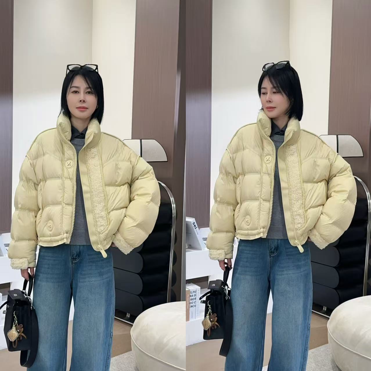 【洁子推荐】2025冬季新款251133简约休闲立领羽绒服JZYC251133