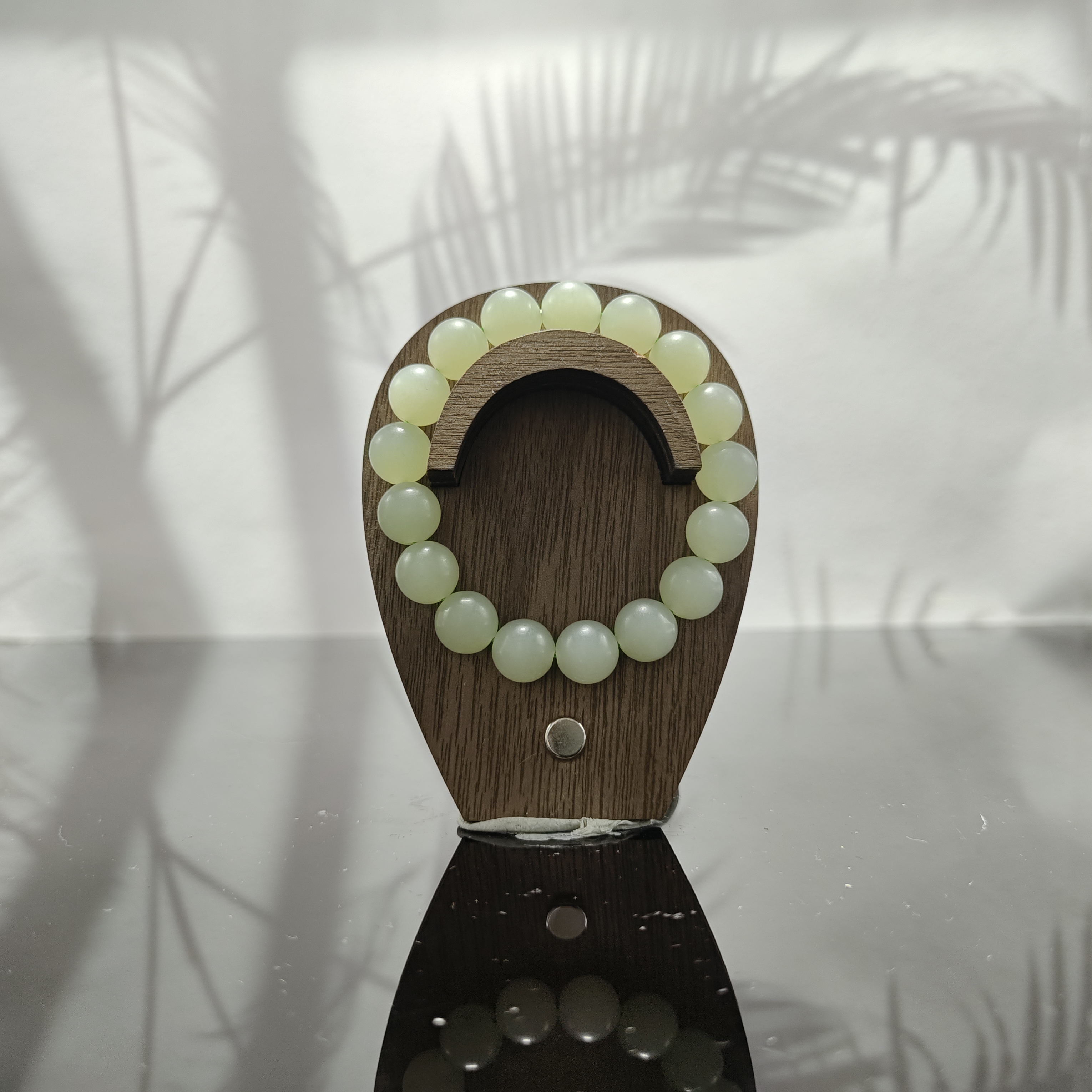 J和田玉圆珠手串（卡12）0580