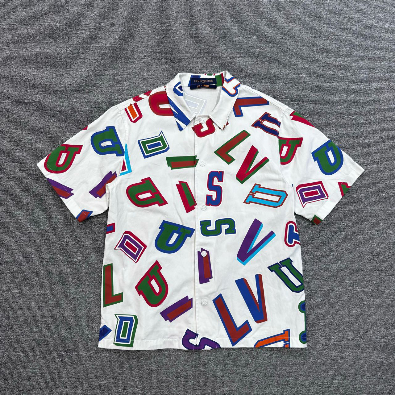 99新 LouisVuitton/路易威登 nba联名短袖衬衫/M码