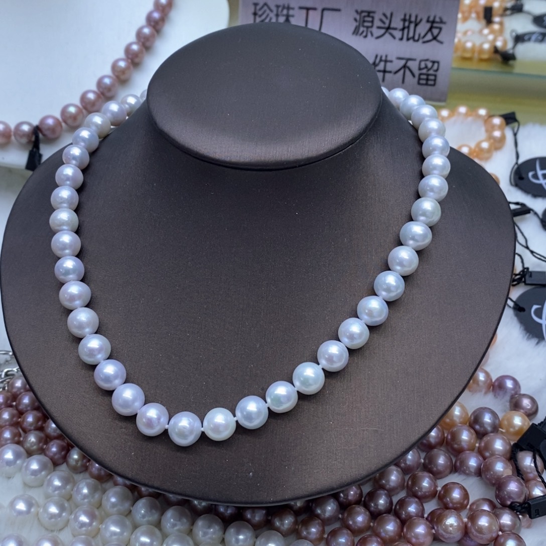 非金属白色珍珠项链