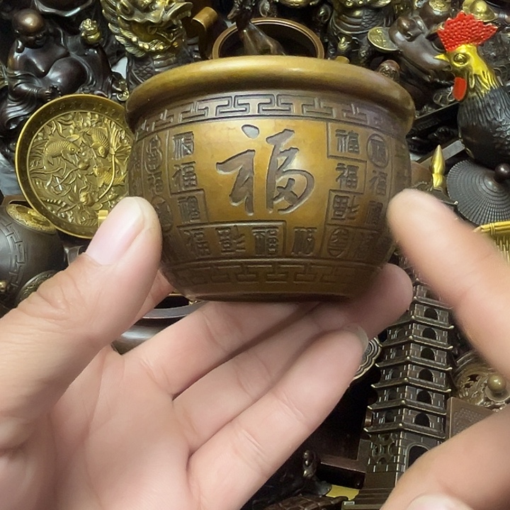 顺顺利利，铜器摆件