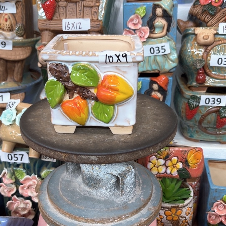 紫砂花盆粗陶材质多肉花盆