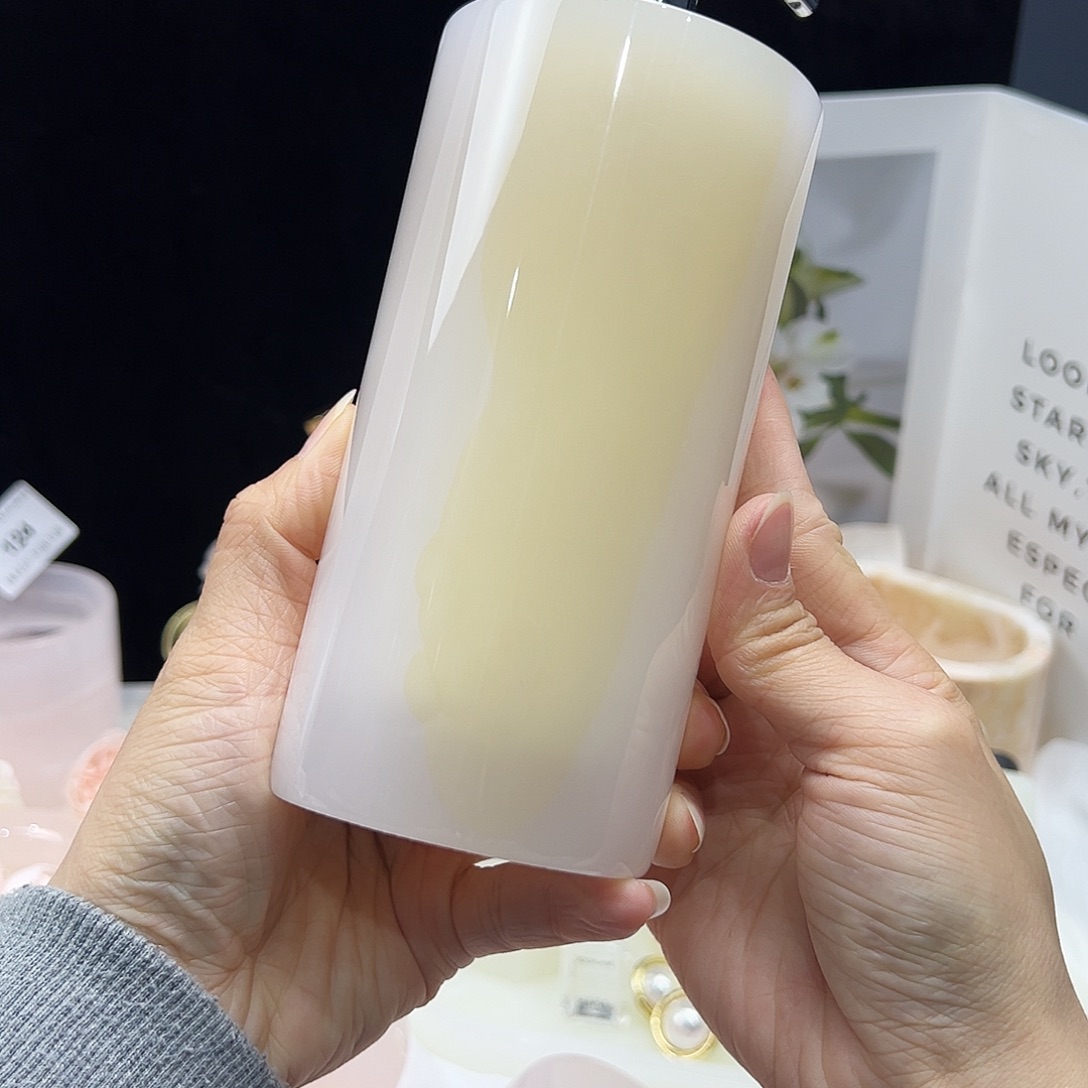 ᥫ***༊石材111粉玉洗手液瓶 福利不退换