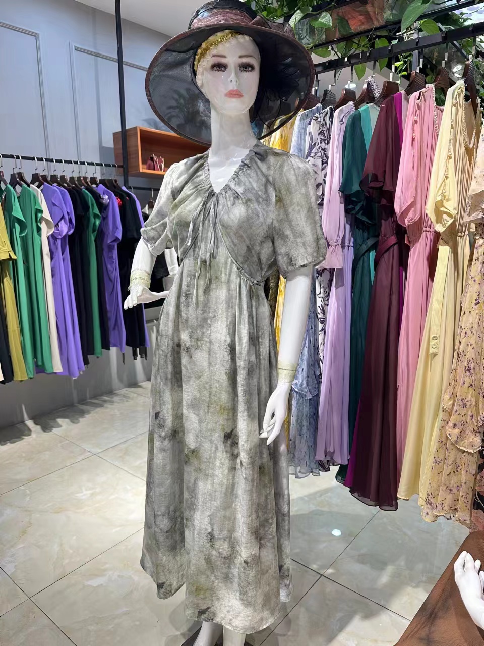 【现0538号 粉色国风上衣】--姐妹服饰5店