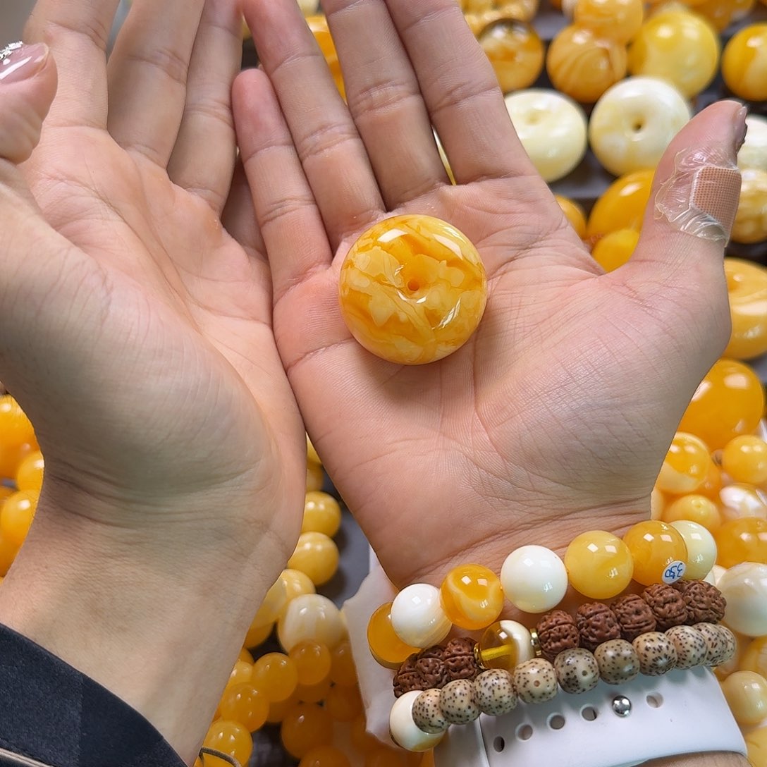 蜜蜡珠宝奇石未镶嵌虎皮墩子