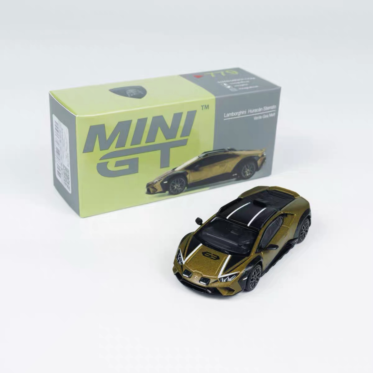 MINI GT 1:64 磨砂绿 兰博 Huracán Sterrato 779# 合金车模型