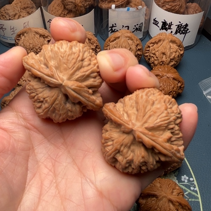 吊坠文玩核桃42全品白狮子