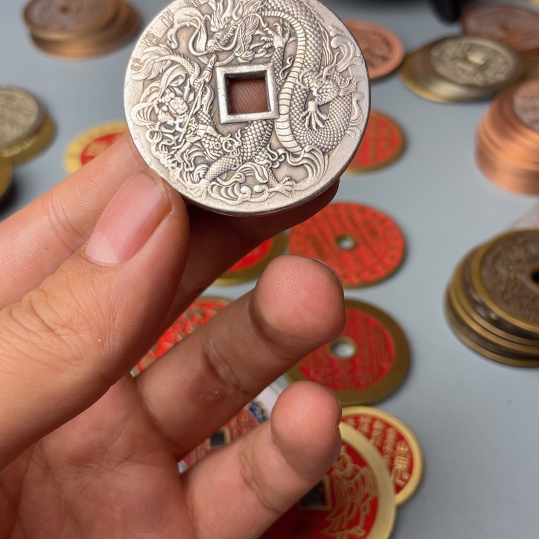 铜现代仿制工艺文创铜币 