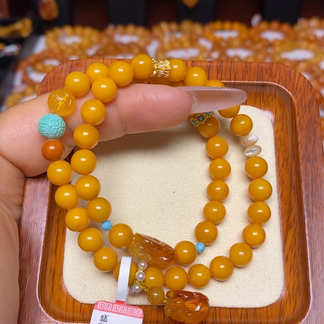 【闪购商品】蜜蜡手链未镶嵌手串