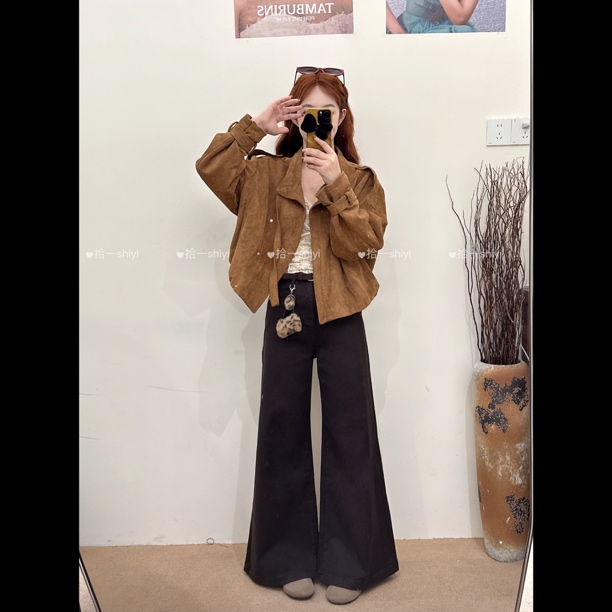 拾一 复古胶卷 秋冬加厚小众翻领外套