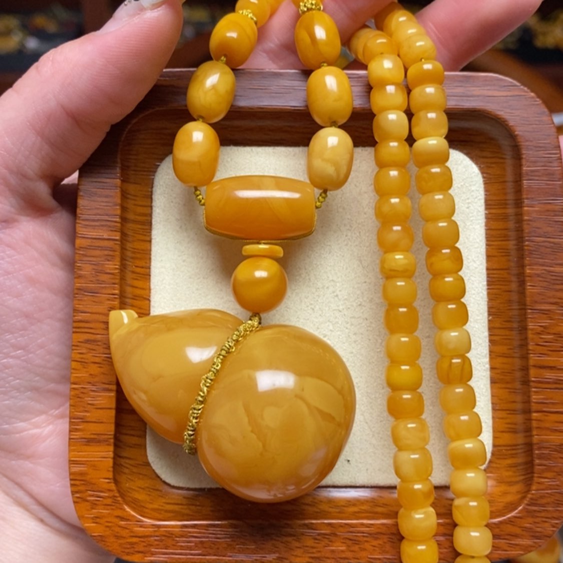 【闪购商品】蜜蜡颈饰未镶嵌项链