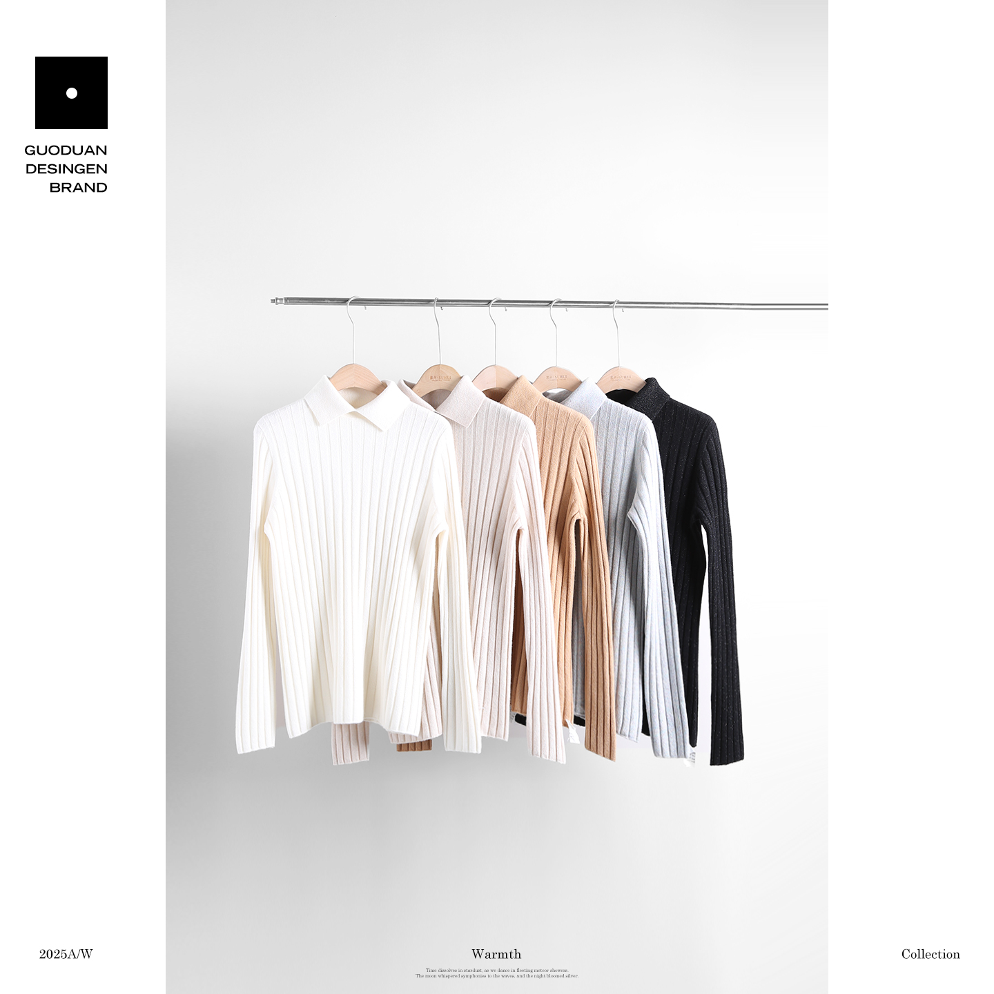 果缎新款翻领套头款常规秋冬季长袖毛针织衫 MJB2-2367