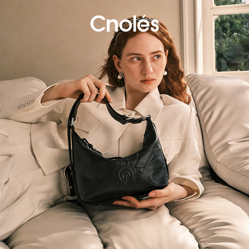 Cnoles蔻一【晓风】2025年流行女包原创新款牛皮百搭手提斜挎包通勤