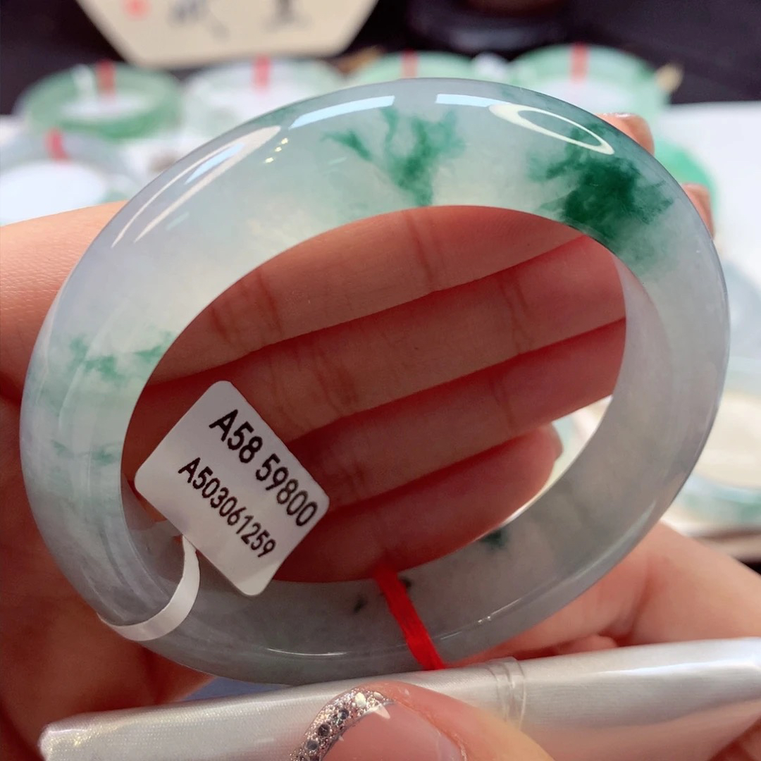 天然翡翠A货手镯尾款54800