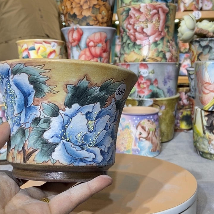 红陶景德镇艺术手绘作品