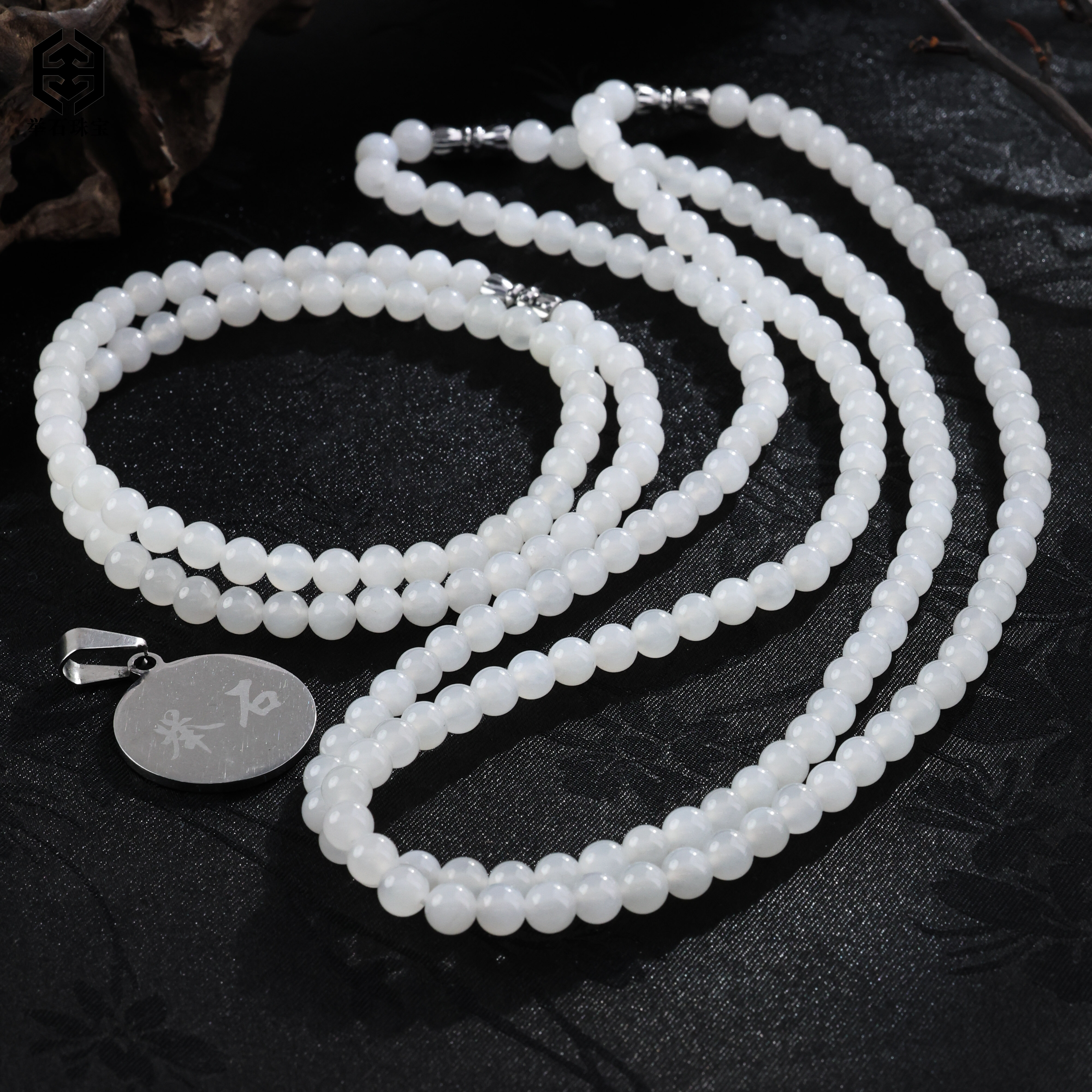 【举石珠宝】和田玉合金珠串项链(一件/多样性发)SC-870-1160051