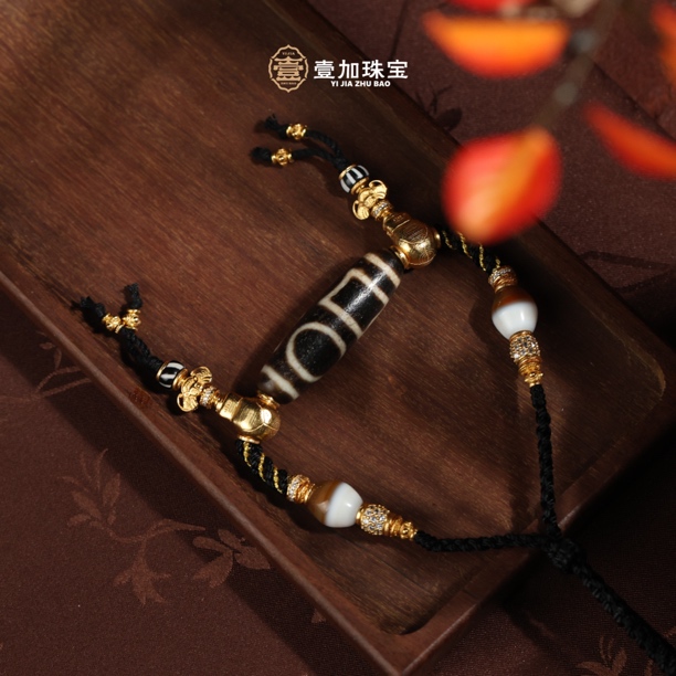 壹加师姐｜手工设计横版双td玛瑙项链多样性发一6613H