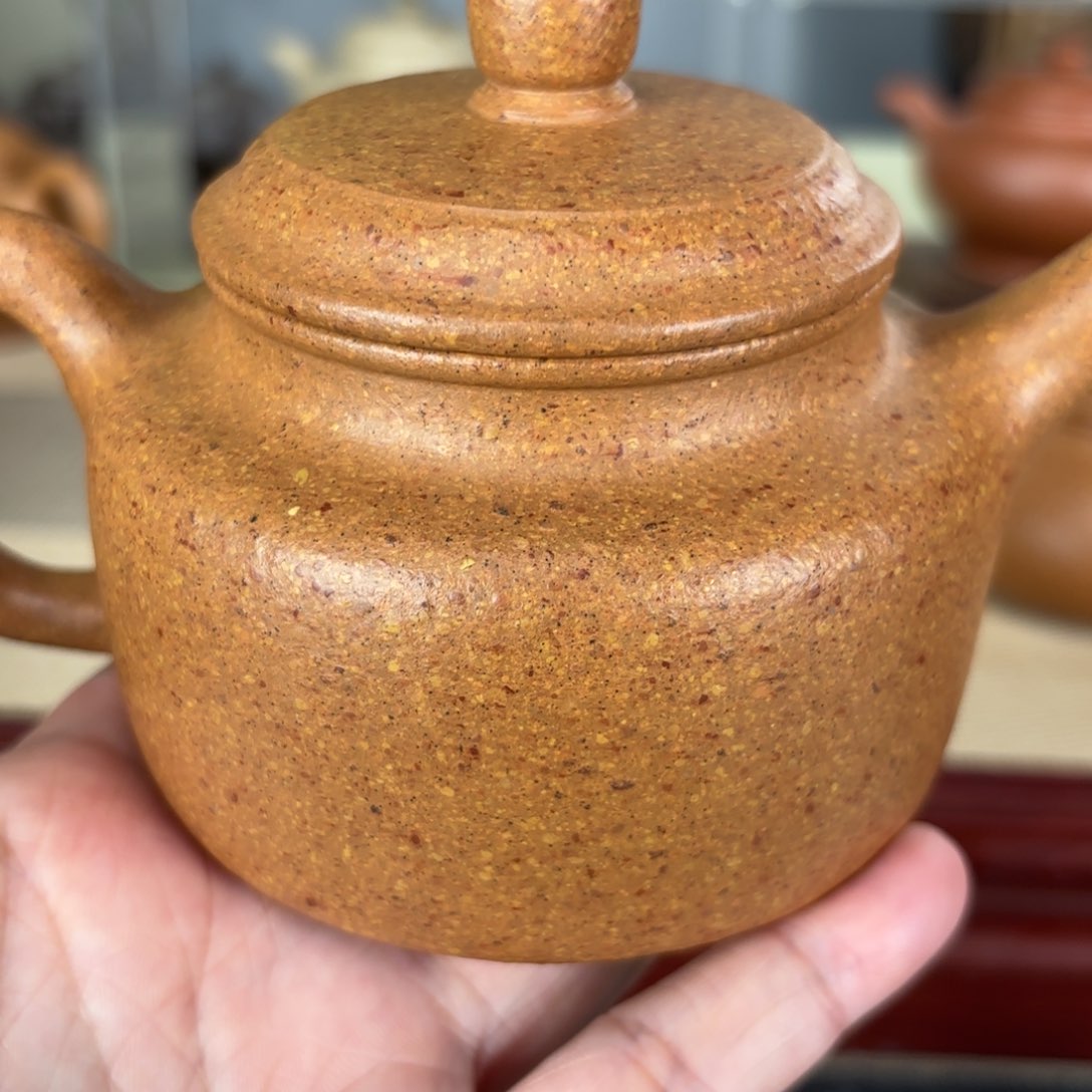 紫砂茶壶梨皮黄段德中240