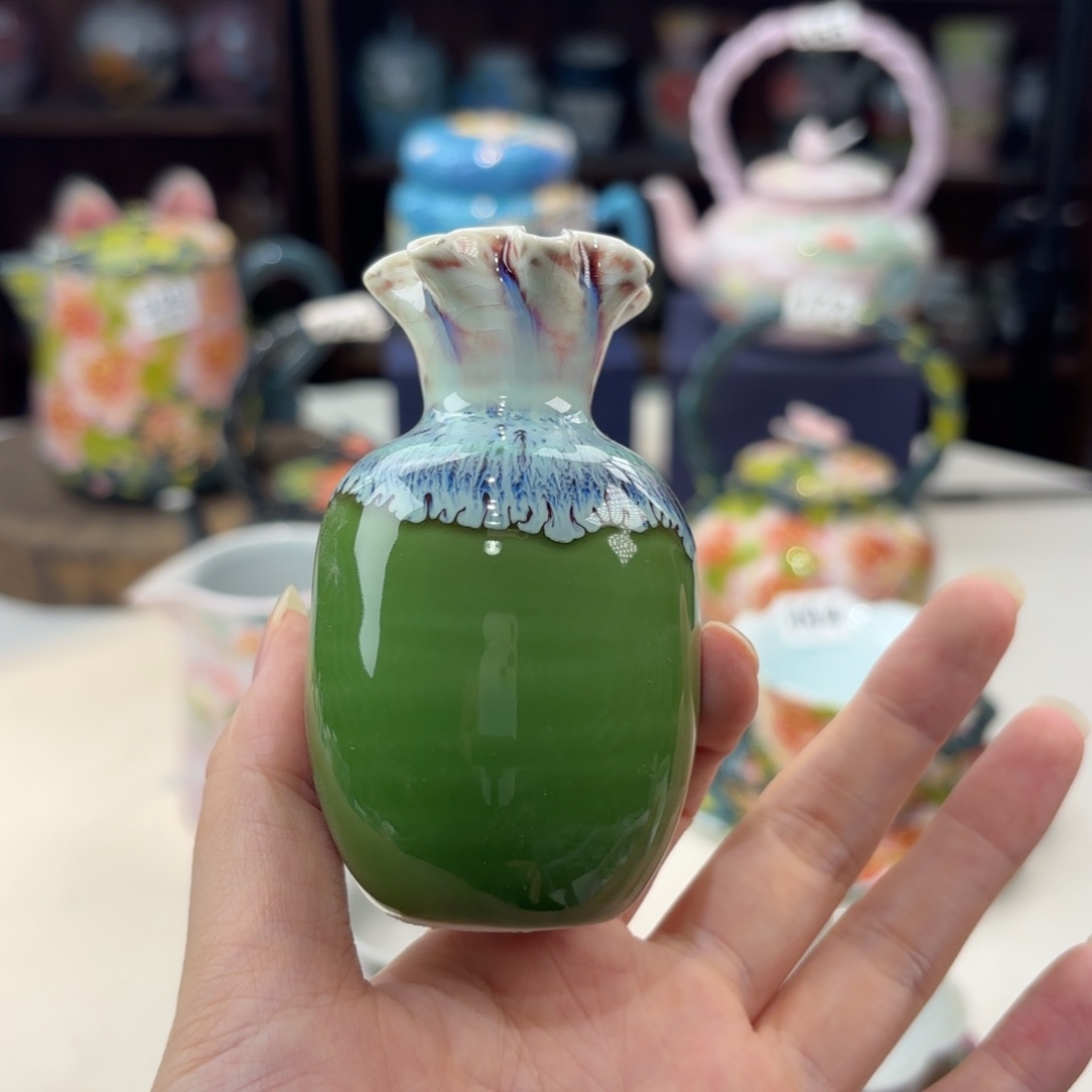 景德镇手绘高温釉下彩陶瓷茶具