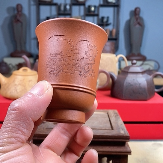 紫砂茶杯紫砂闻香杯