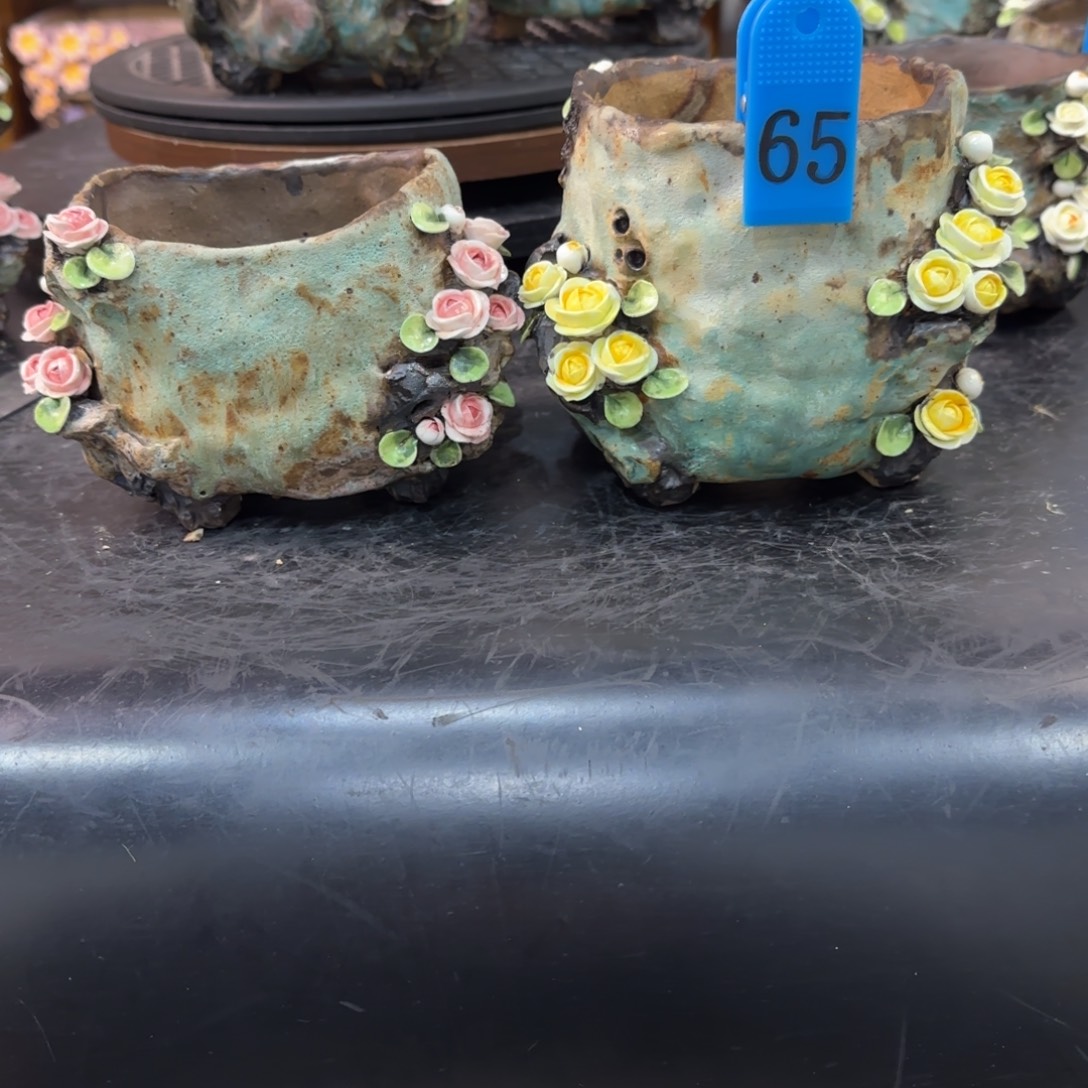 刘***a本默花器麦饭石花盆