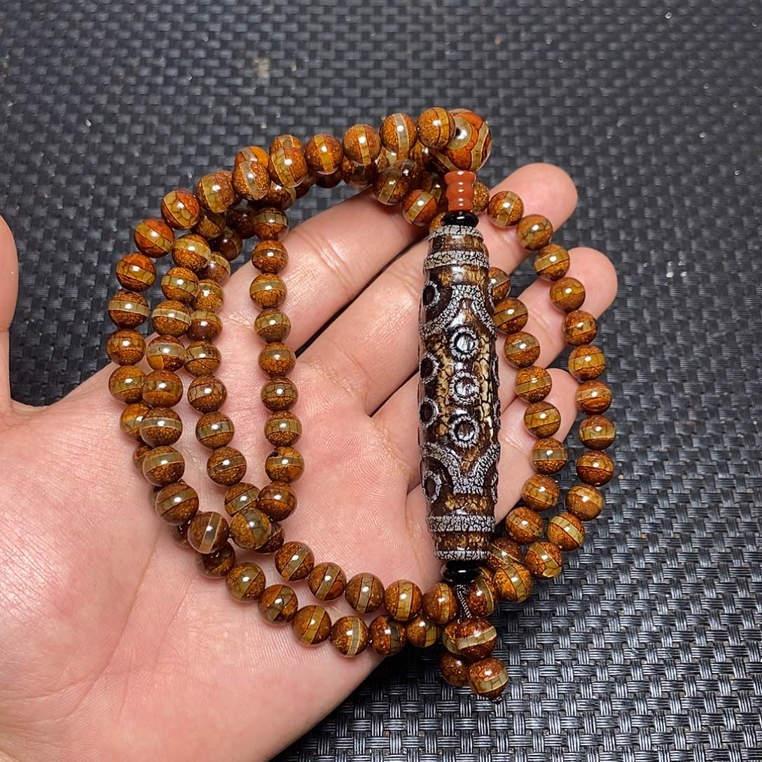 笑***虎玛瑙/玉髓未镶嵌手链