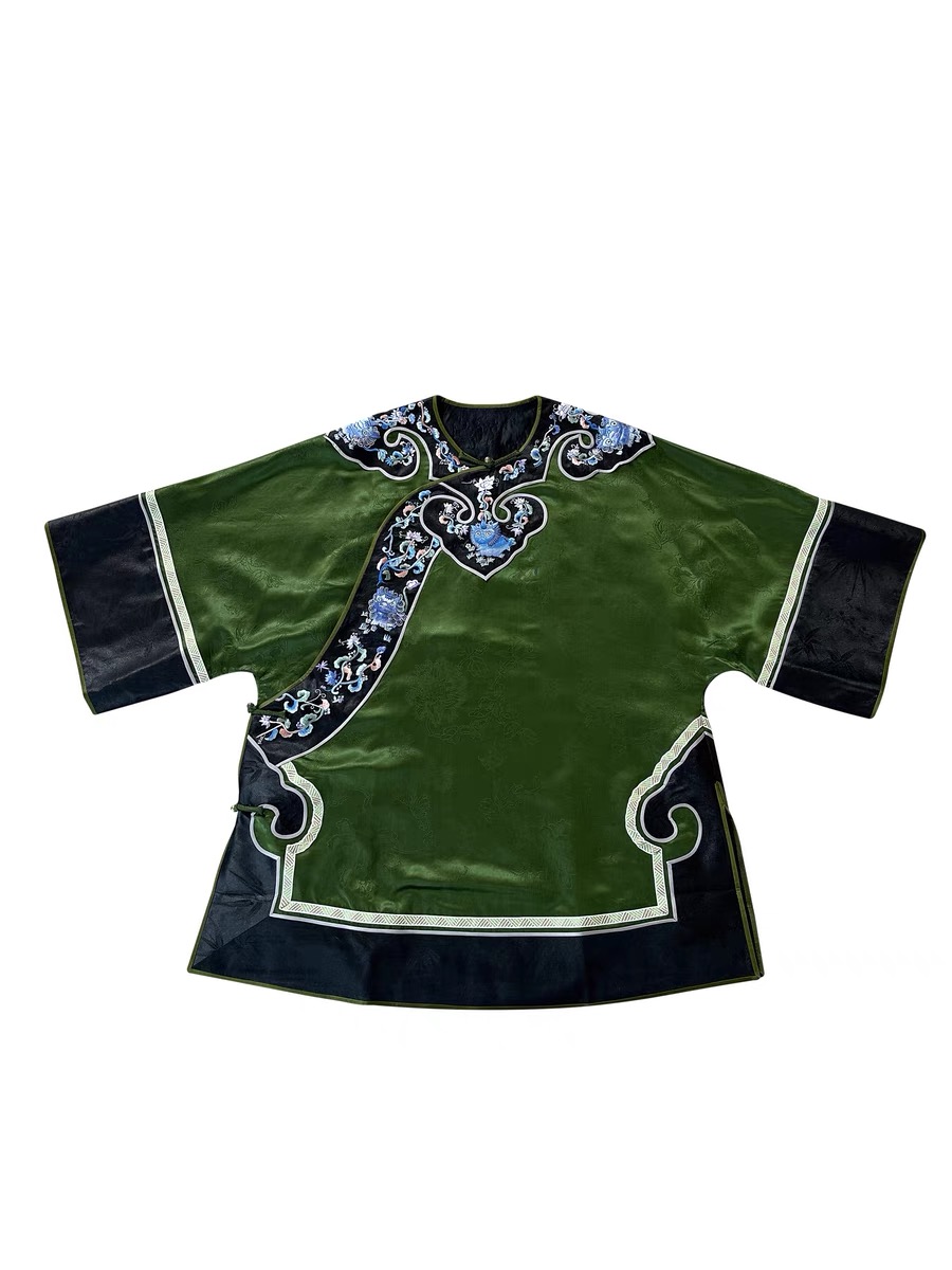 芙琪「菁菁」高定重工手绣花桑蚕丝中国风汉服复古太太服外套女装