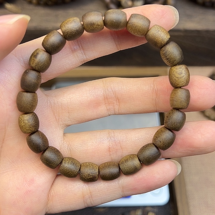 沉香沉香碎屑08鼓珠单圈