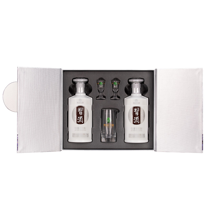 银质礼盒 酱香型  送礼饮用推荐 53度 500mL *2瓶 礼盒装53%Vol