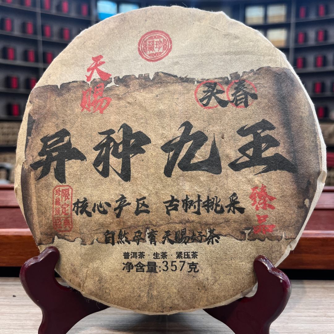 异种九王 生茶 饼茶 357g
