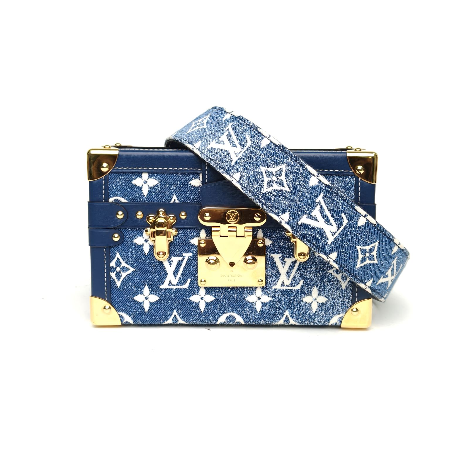 99新 LouisVuitton/路易威登 小花Jerry活动 丹宁牛仔月光宝盒